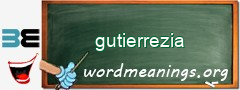 WordMeaning blackboard for gutierrezia